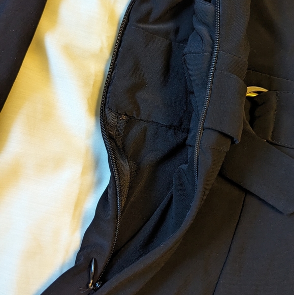 Ralph Lauren sz10 stretch black wrap, fit & flare black long sleeve dress EUC - Picture 5 of 7